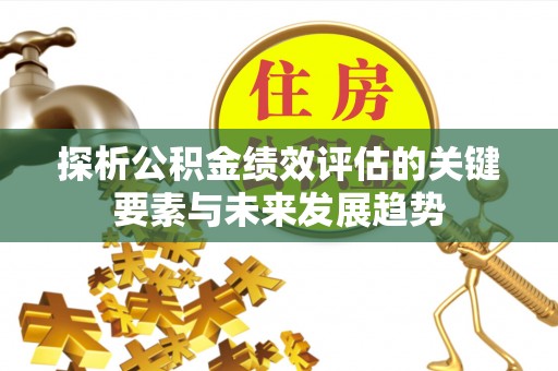 青阳探析公积金绩效评估的关键要素与未来发展趋势