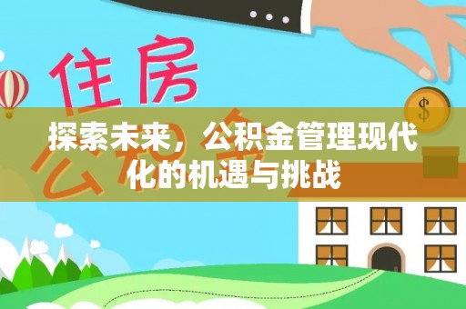 青阳探索未来，公积金管理现代化的机遇与挑战