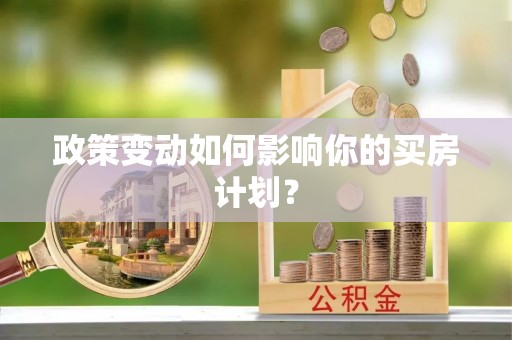 青阳政策变动如何影响你的买房计划？