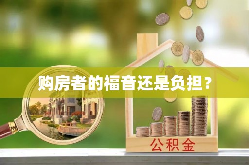 青阳购房者的福音还是负担？