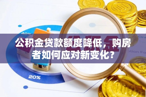 青阳公积金贷款额度降低，购房者如何应对新变化？