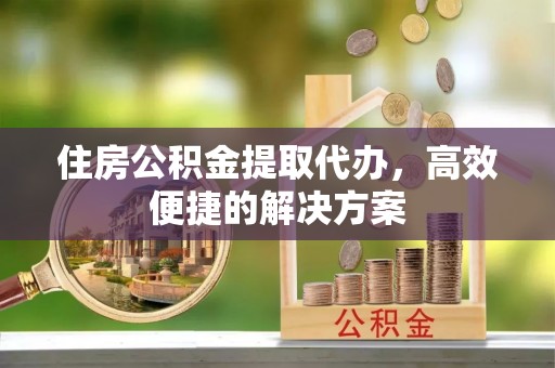 青阳住房公积金提取代办，高效便捷的解决方案