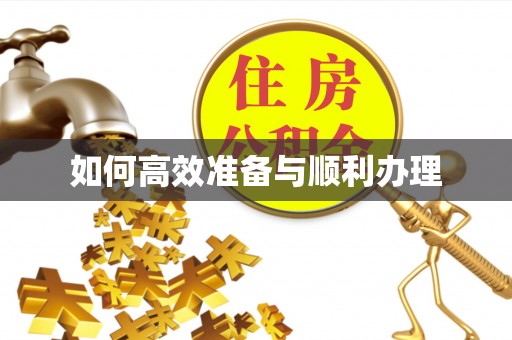 青阳如何高效准备与顺利办理
