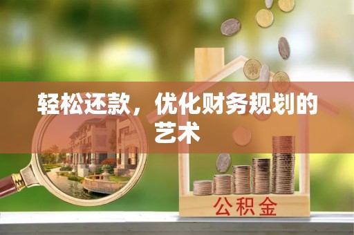 青阳轻松还款，优化财务规划的艺术
