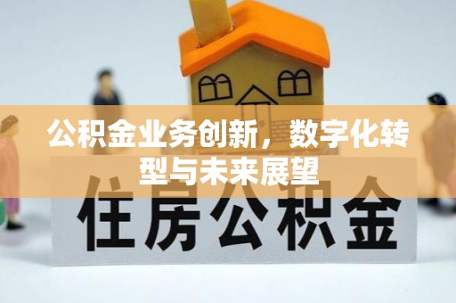 青阳公积金业务创新，数字化转型与未来展望