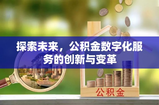 青阳探索未来，公积金数字化服务的创新与变革