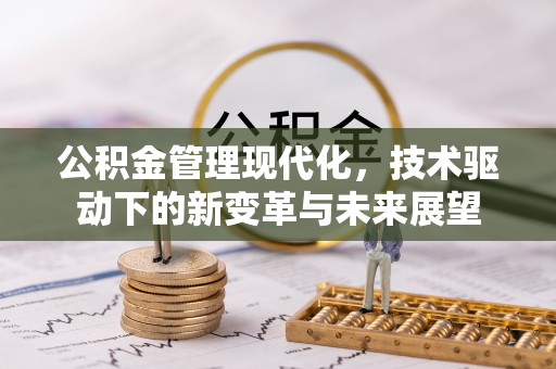 青阳公积金管理现代化，技术驱动下的新变革与未来展望
