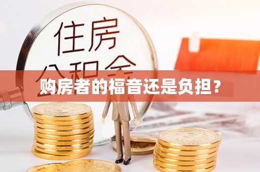 青阳购房者的福音还是负担？