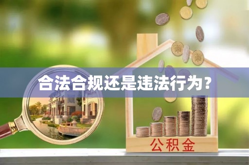 青阳合法合规还是违法行为？