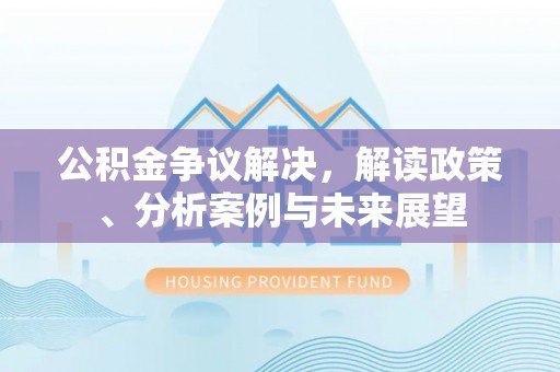 青阳公积金争议解决，解读政策、分析案例与未来展望