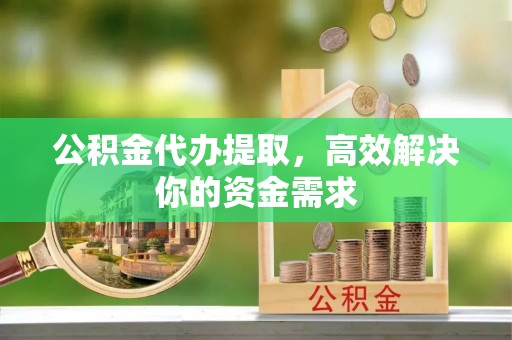 青阳公积金代办提取，高效解决你的资金需求