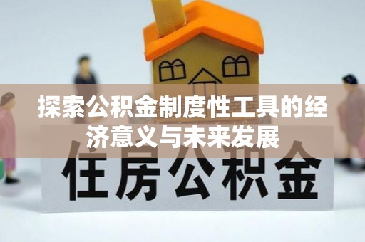 青阳探索公积金制度性工具的经济意义与未来发展