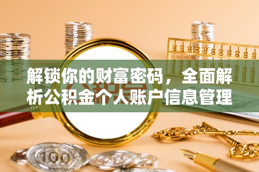 青阳解锁你的财富密码，全面解析公积金个人账户信息管理与优化