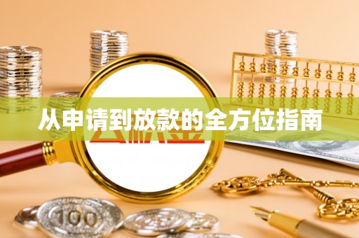 青阳从申请到放款的全方位指南