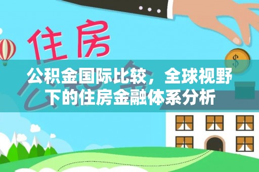 青阳公积金国际比较，全球视野下的住房金融体系分析